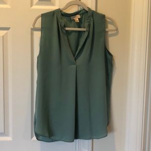 Sage green sleeveless top
